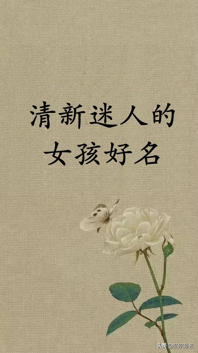 宝宝起名：清新迷人的女孩好名