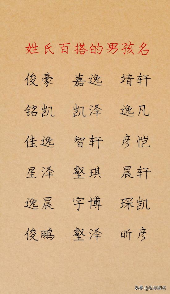 宝宝起名：非常好听的男孩名