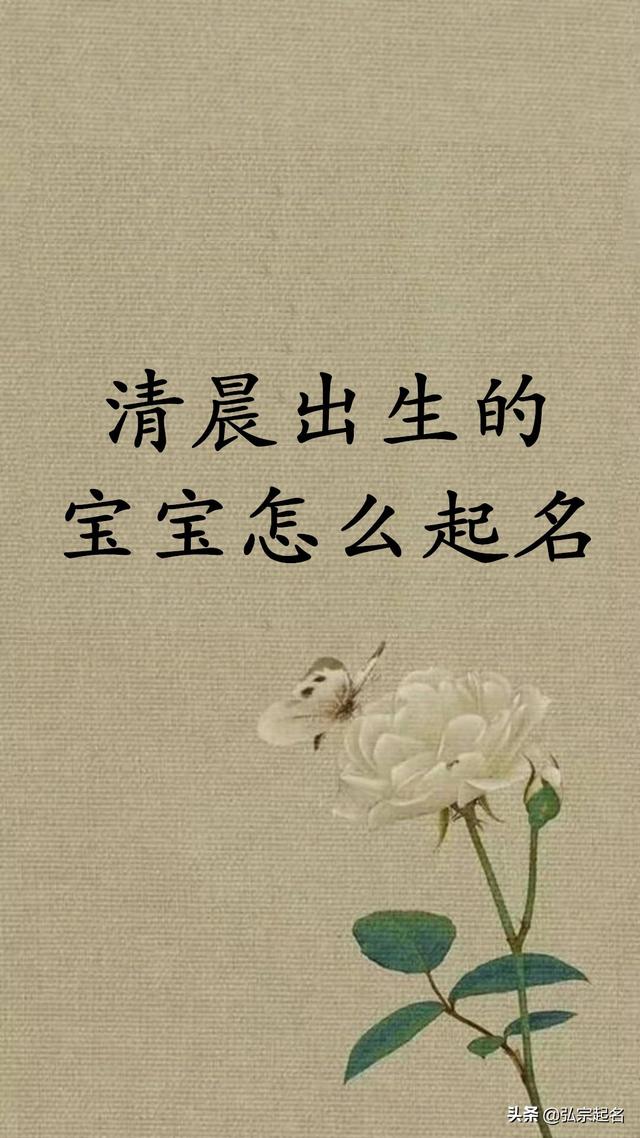朝气活力清晨出生的男宝宝名字
