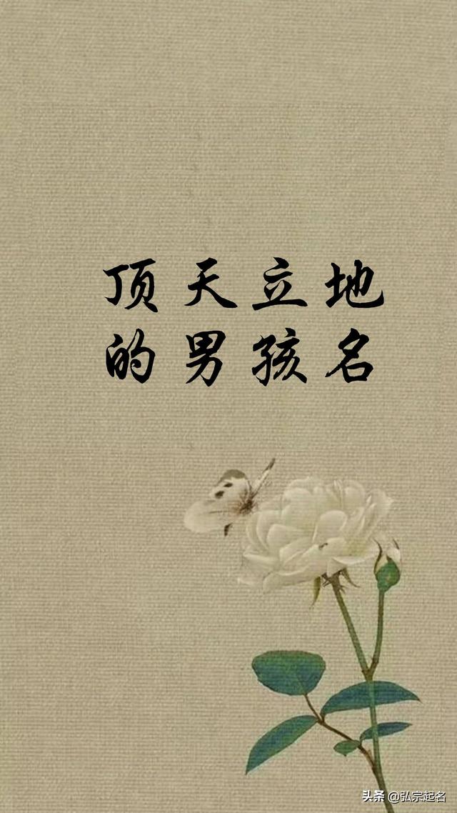 霸气的男孩起名推荐，寓意男孩顶天立地的名字