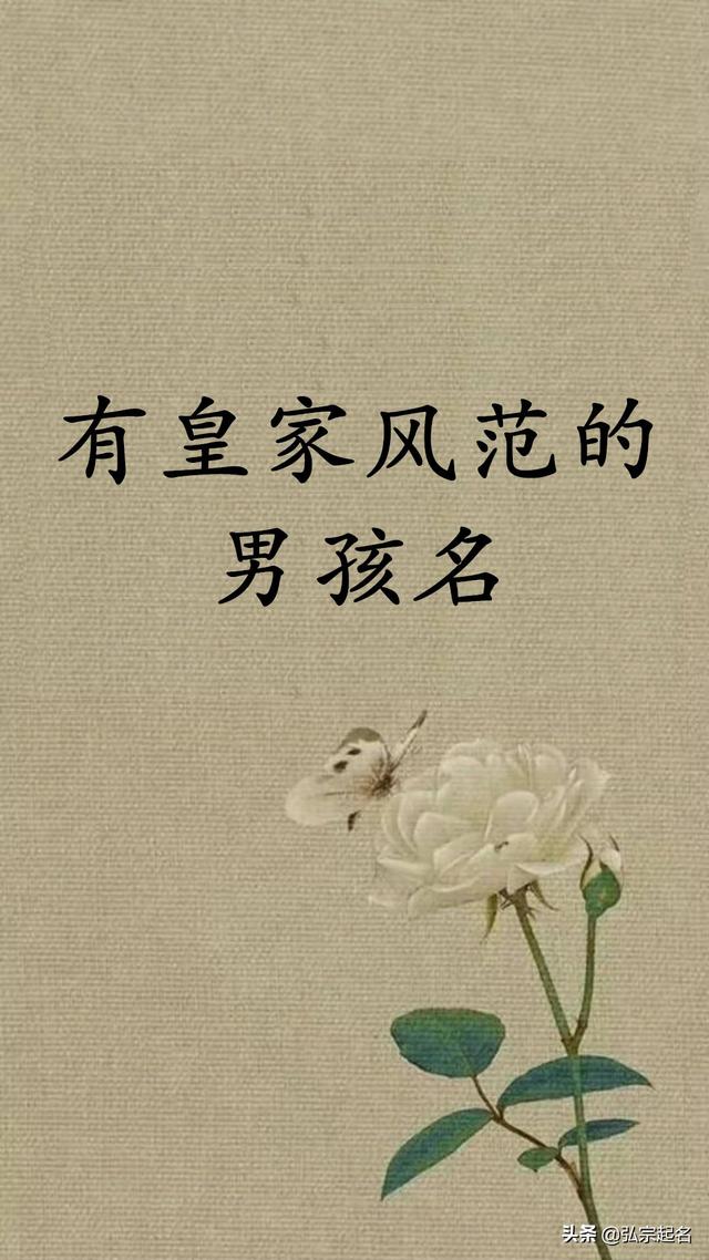 宝宝起名带有皇家风范的男孩子名字