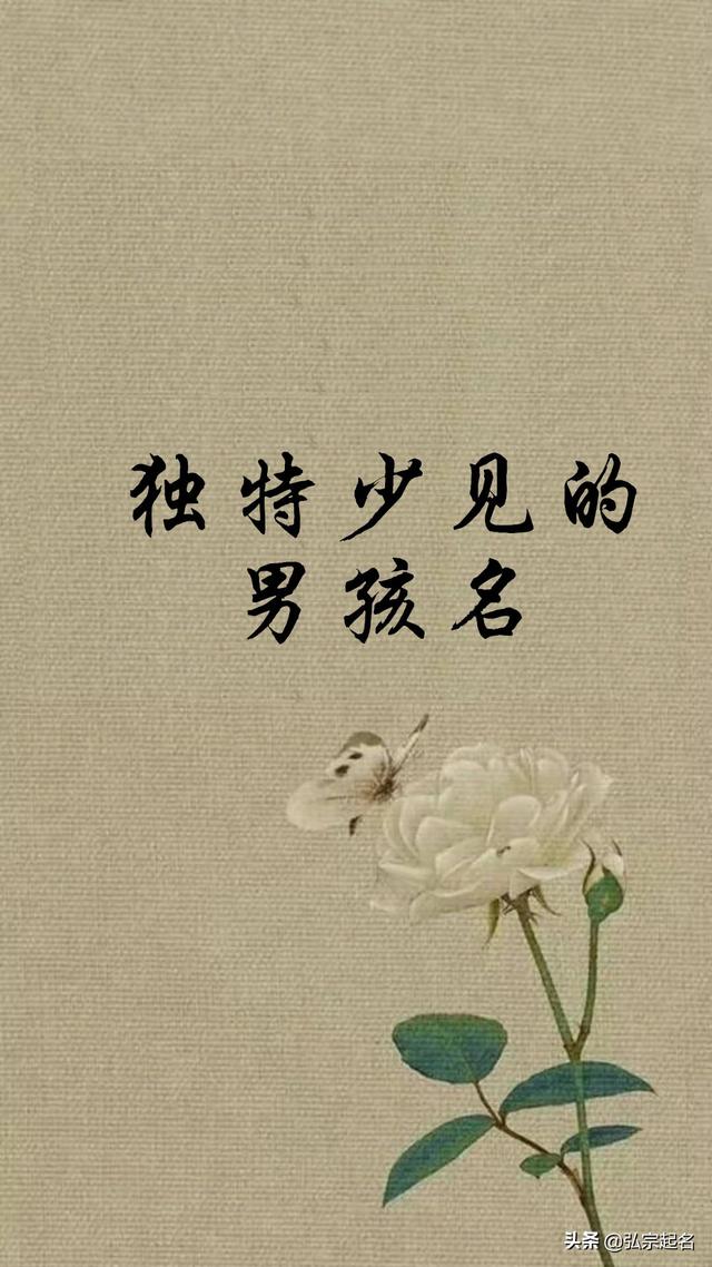 独特少见的男孩名字